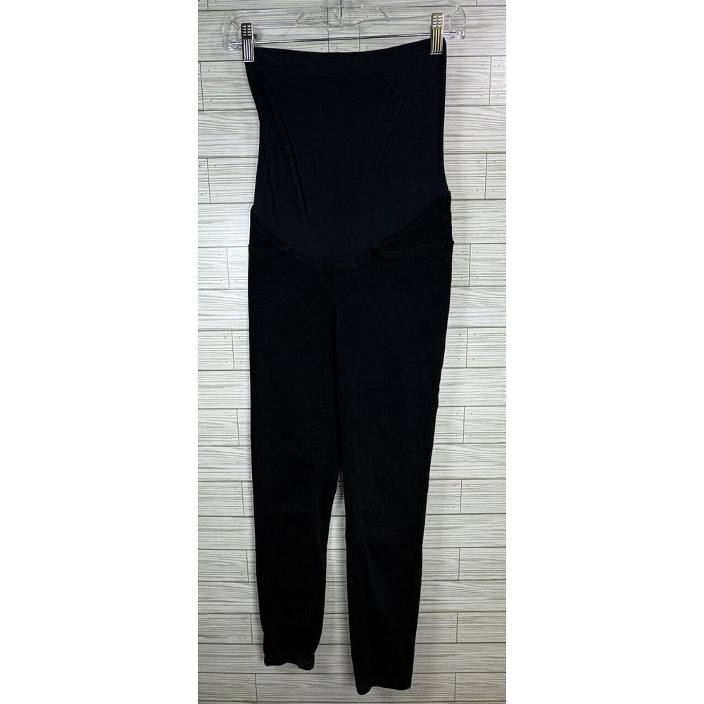 SPANX Women's Maternity Mama Ankle Jean-ish‎ Skinny Leggings Black Sz Sm
